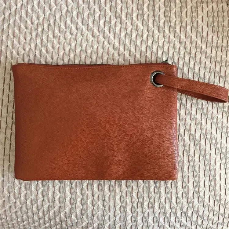 Fashion Solid Women's Clutch Bag Leather Women Envelope Bag Clutch Evening Bag Female Clutches Handbag