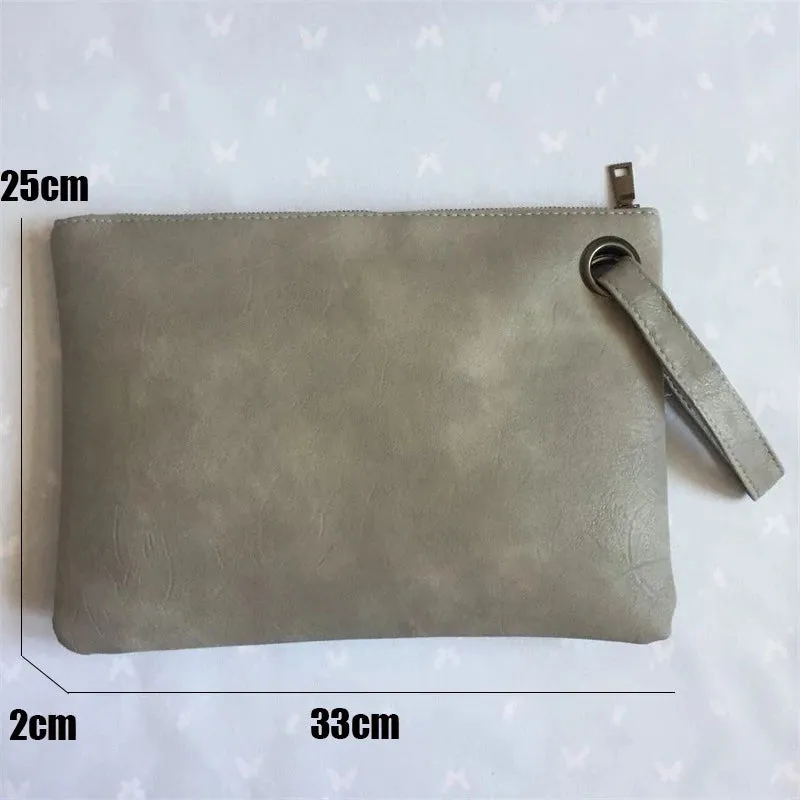 Fashion Solid Women's Clutch Bag Leather Women Envelope Bag Clutch Evening Bag Female Clutches Handbag