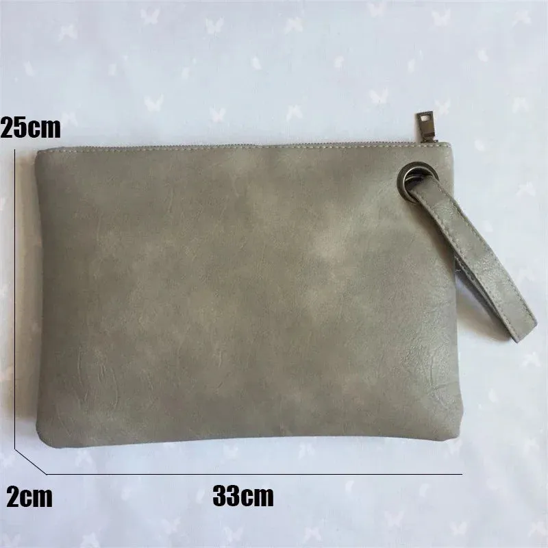 Fashion Solid Women's Clutch Bag Leather Women Envelope Bag Clutch Evening Bag Female Clutches Handbag