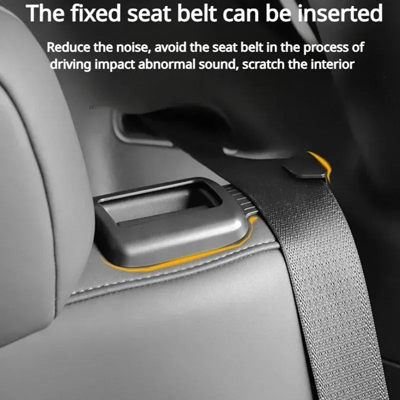For Tesla Model Y 2022-2023 Seat Belt Fixing Bracket Hook Car Rear Trunk Hook Holder Stowing Tidying Modely Interior Accessories