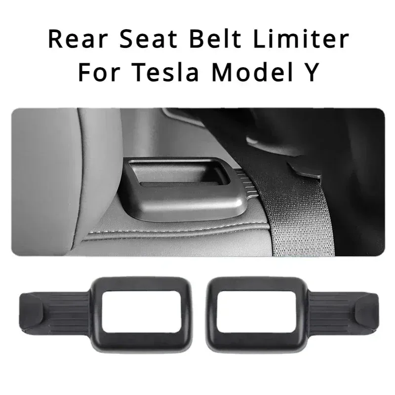 For Tesla Model Y 2022-2023 Seat Belt Fixing Bracket Hook Car Rear Trunk Hook Holder Stowing Tidying Modely Interior Accessories