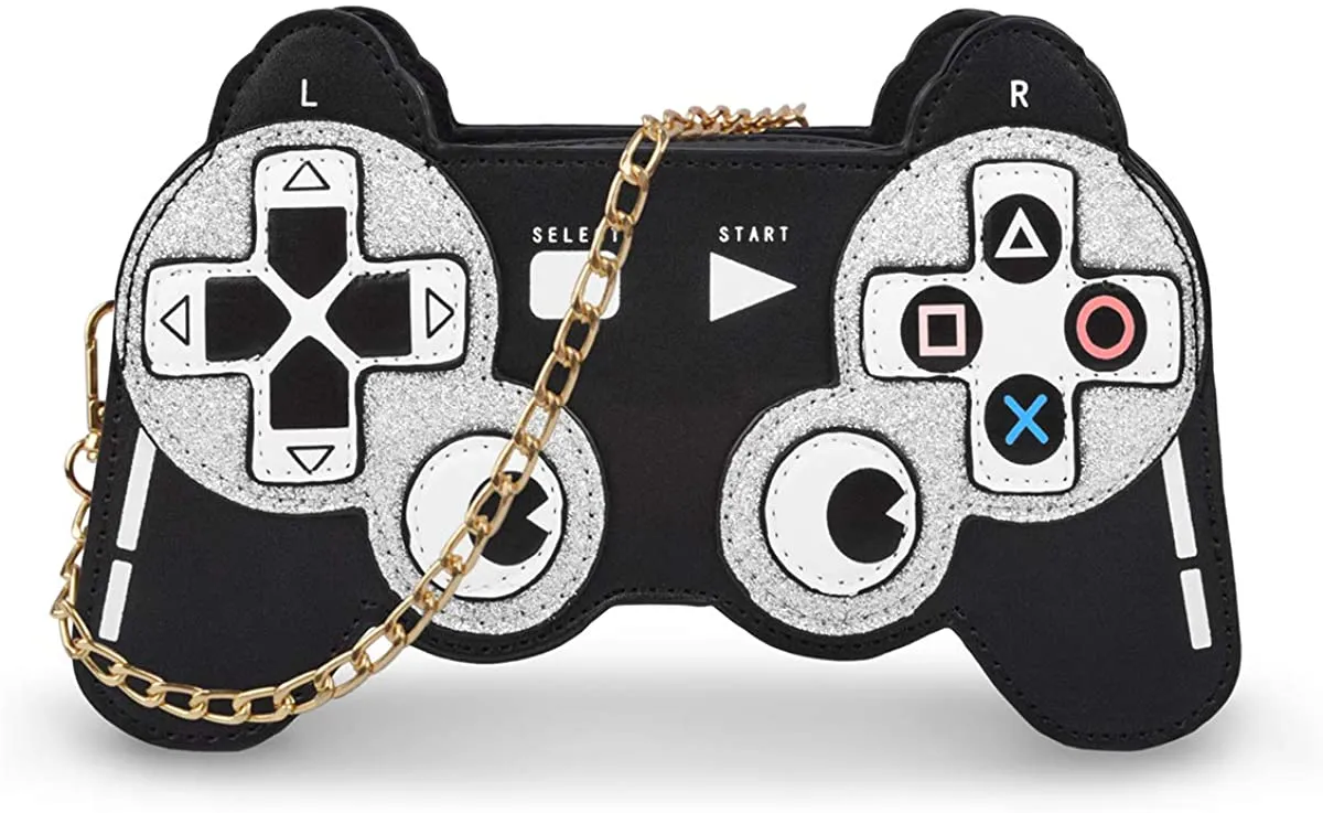 Game over Girl Women Shoulder Bag with Chain Strap
