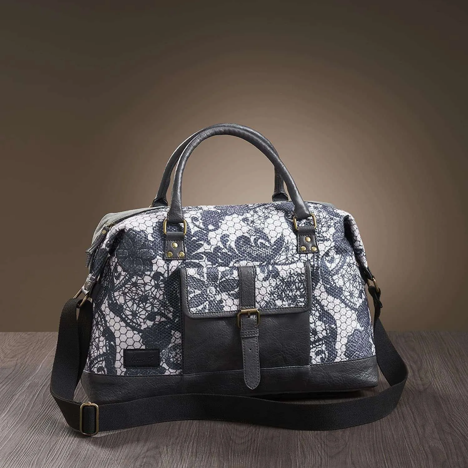 Grey Vine Duffle Bag For Men & Women