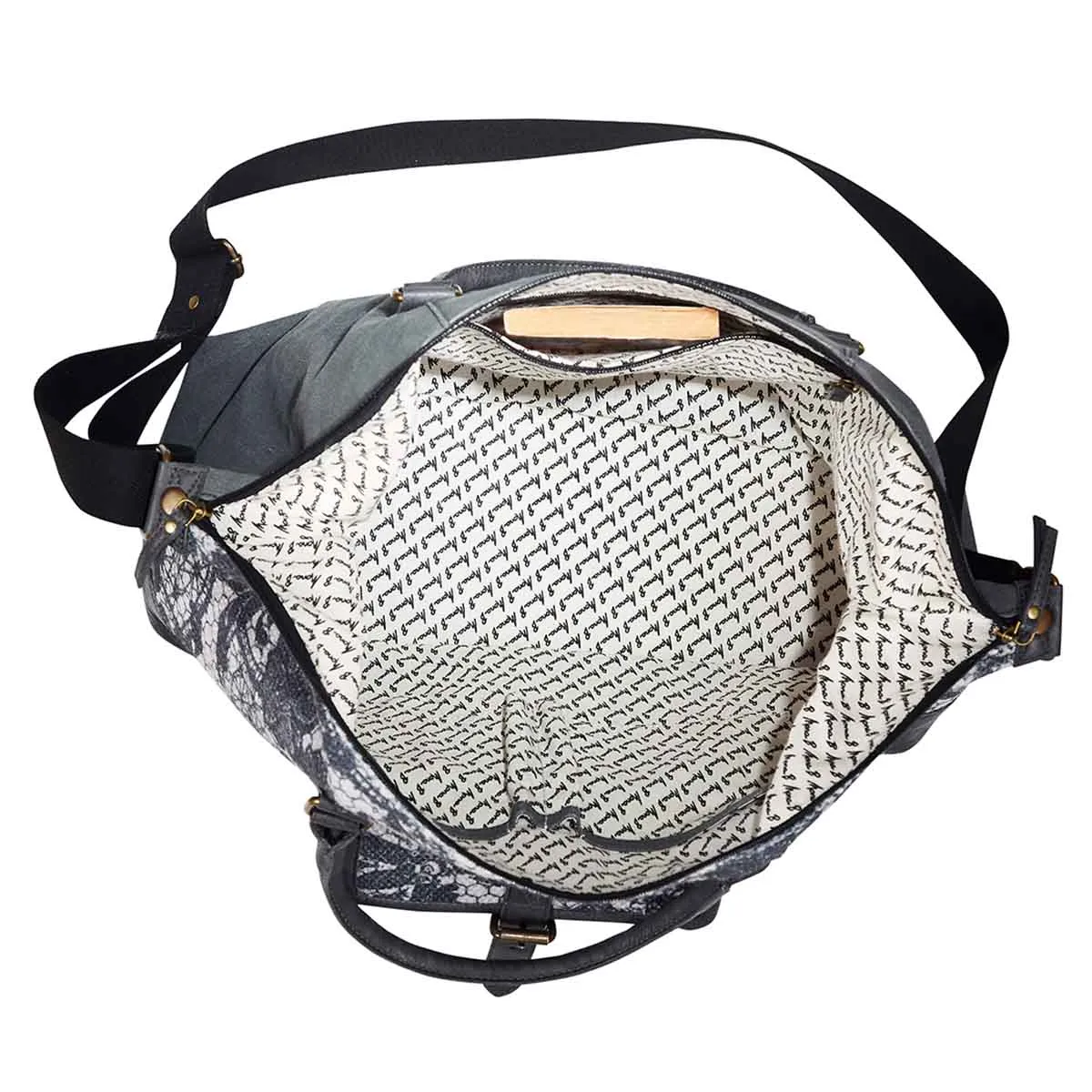 Grey Vine Duffle Bag For Men & Women