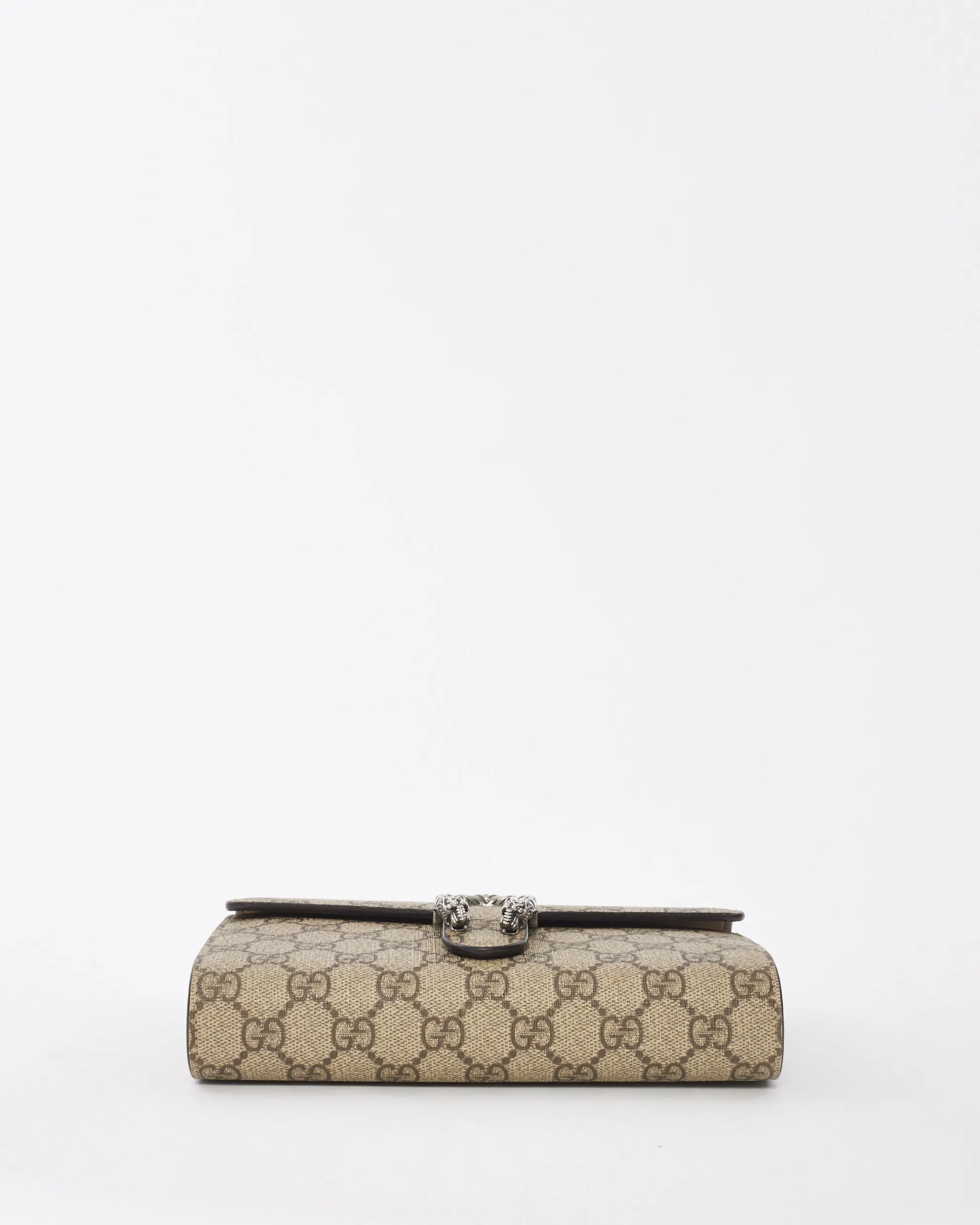 Gucci Beige GG Supreme Coated Canvas Dionysus Wallet On Chain