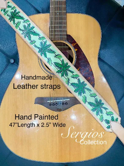 Hand-Painted Leather Straps for Purses, Guitars & more!