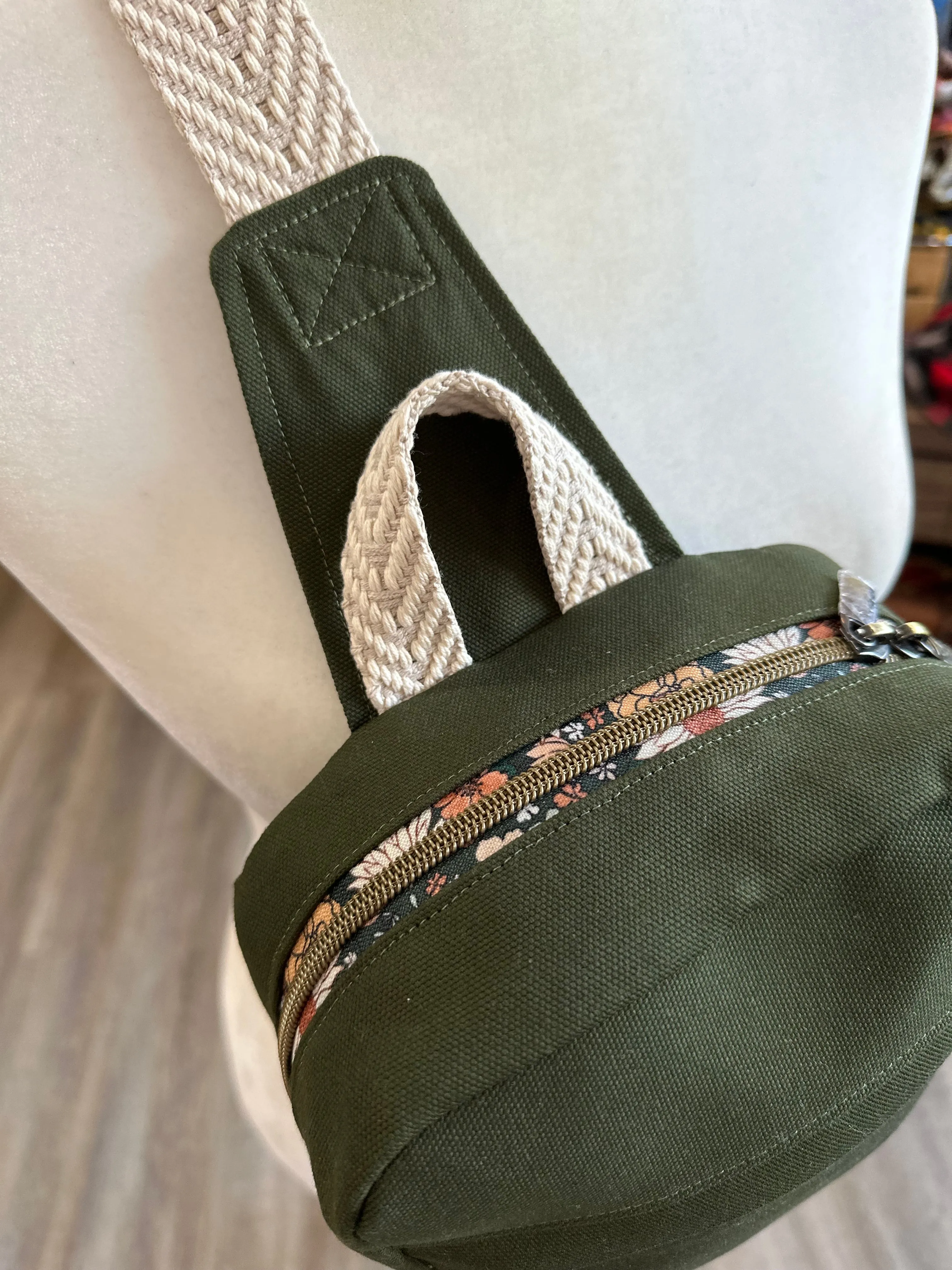 Hunter Green Sling Bag - Black Fern