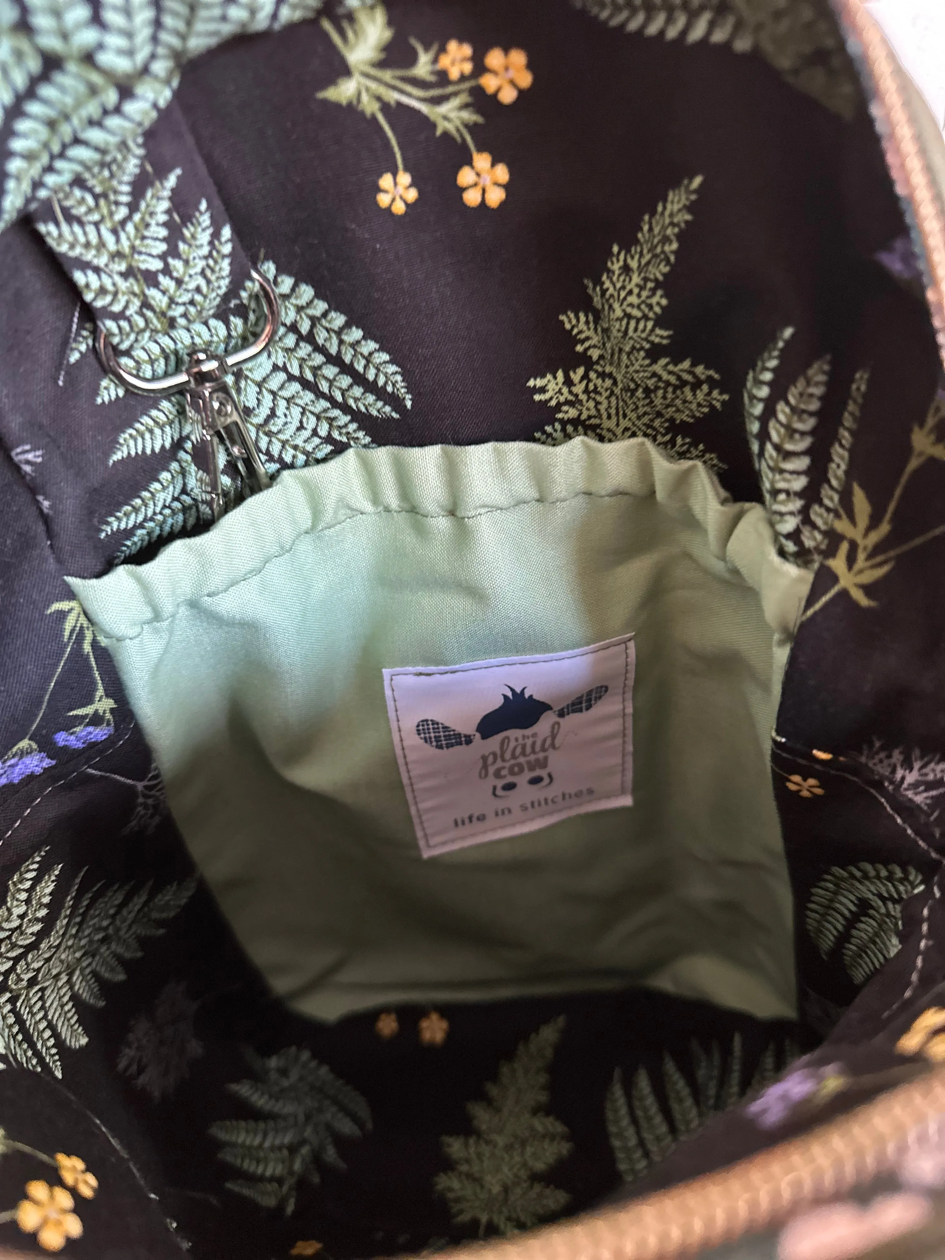 Hunter Green Sling Bag - Black Fern
