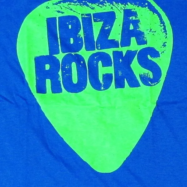 Ibiza Rocks Blue Plectrum T-Shirt with Drawstring Bag