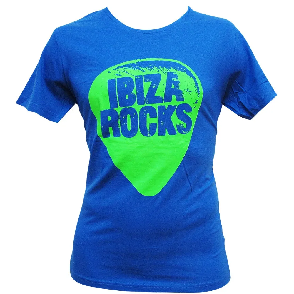 Ibiza Rocks Blue Plectrum T-Shirt with Drawstring Bag