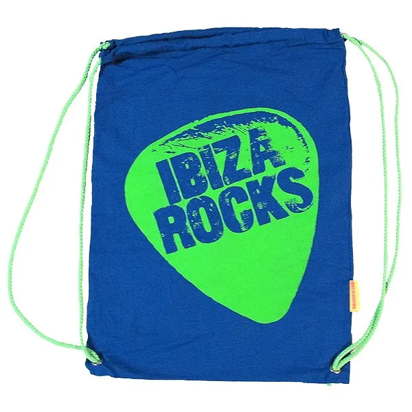 Ibiza Rocks Blue Plectrum T-Shirt with Drawstring Bag