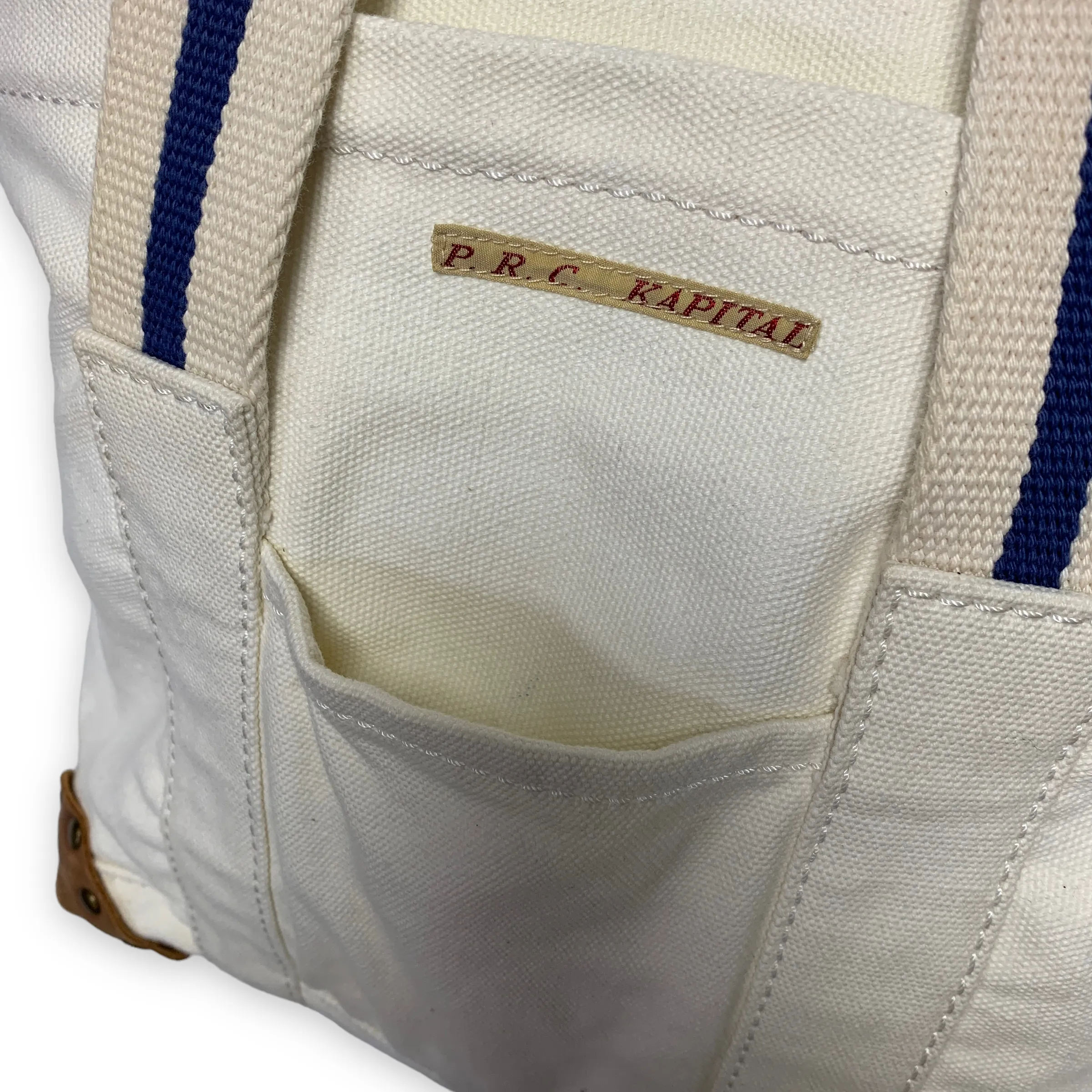 Kapital P.R.C. Cotton Canvas Tote Bag
