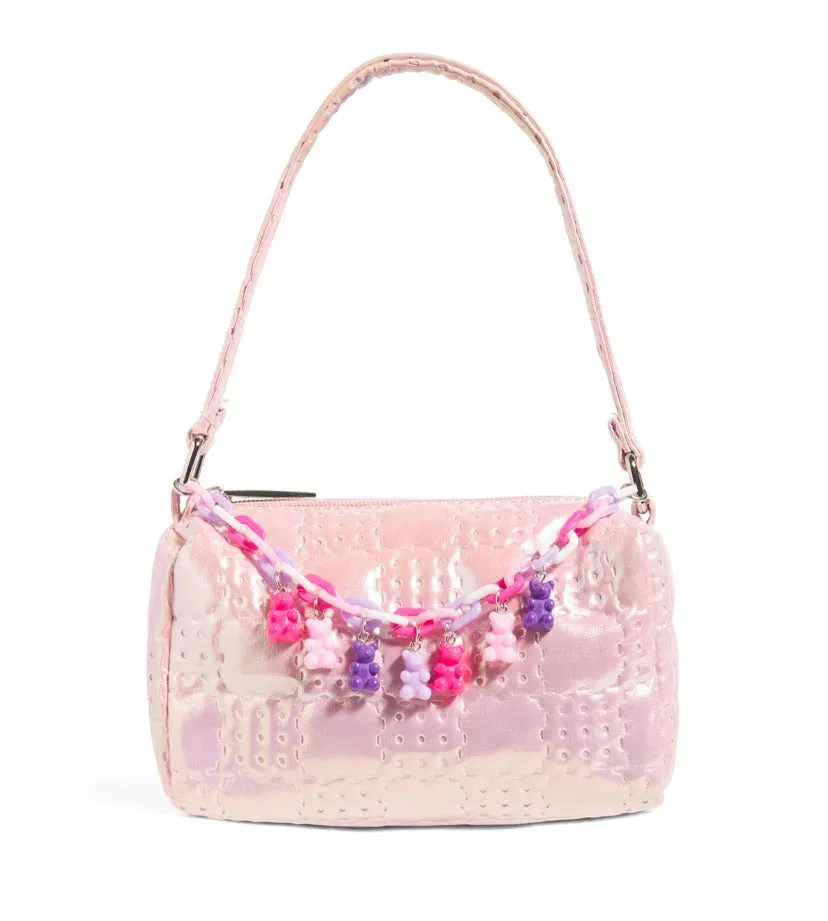 Kids' Gummy Bear Link Shoulder Bag In Pink