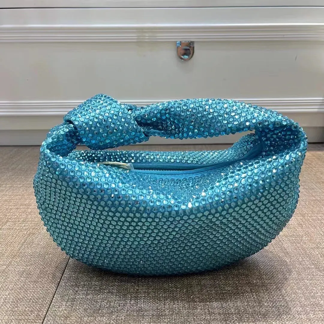 Knotted Crsytal Cloud Bag