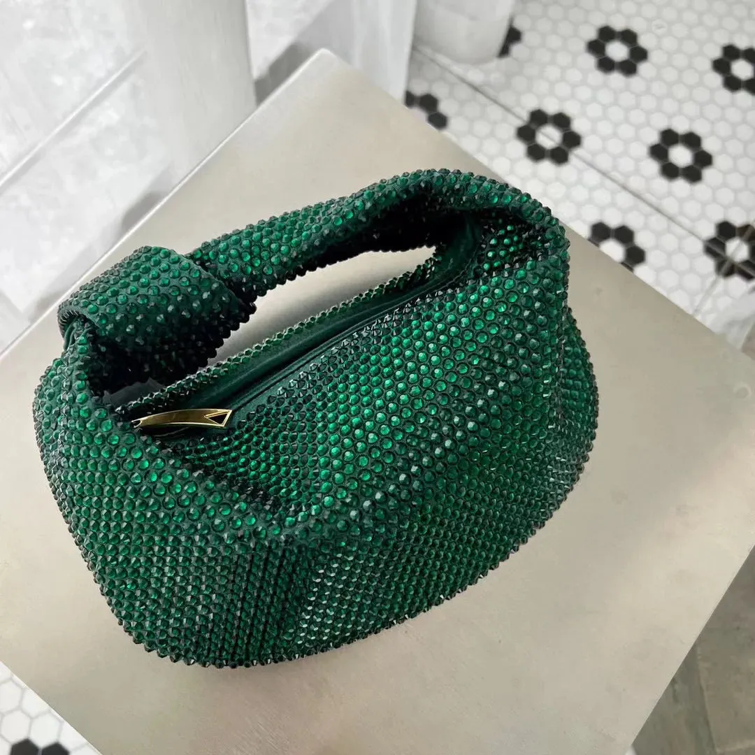 Knotted Crsytal Cloud Bag