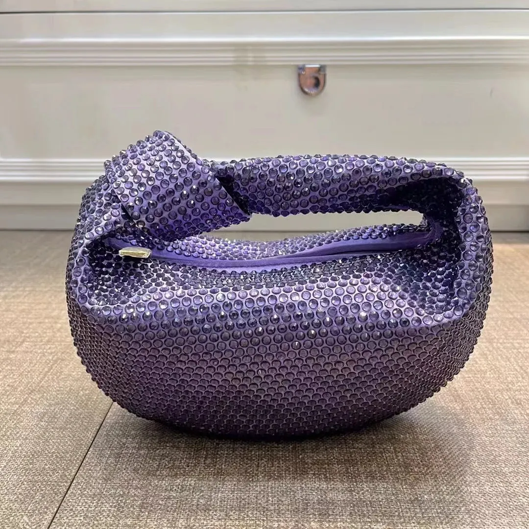 Knotted Crsytal Cloud Bag
