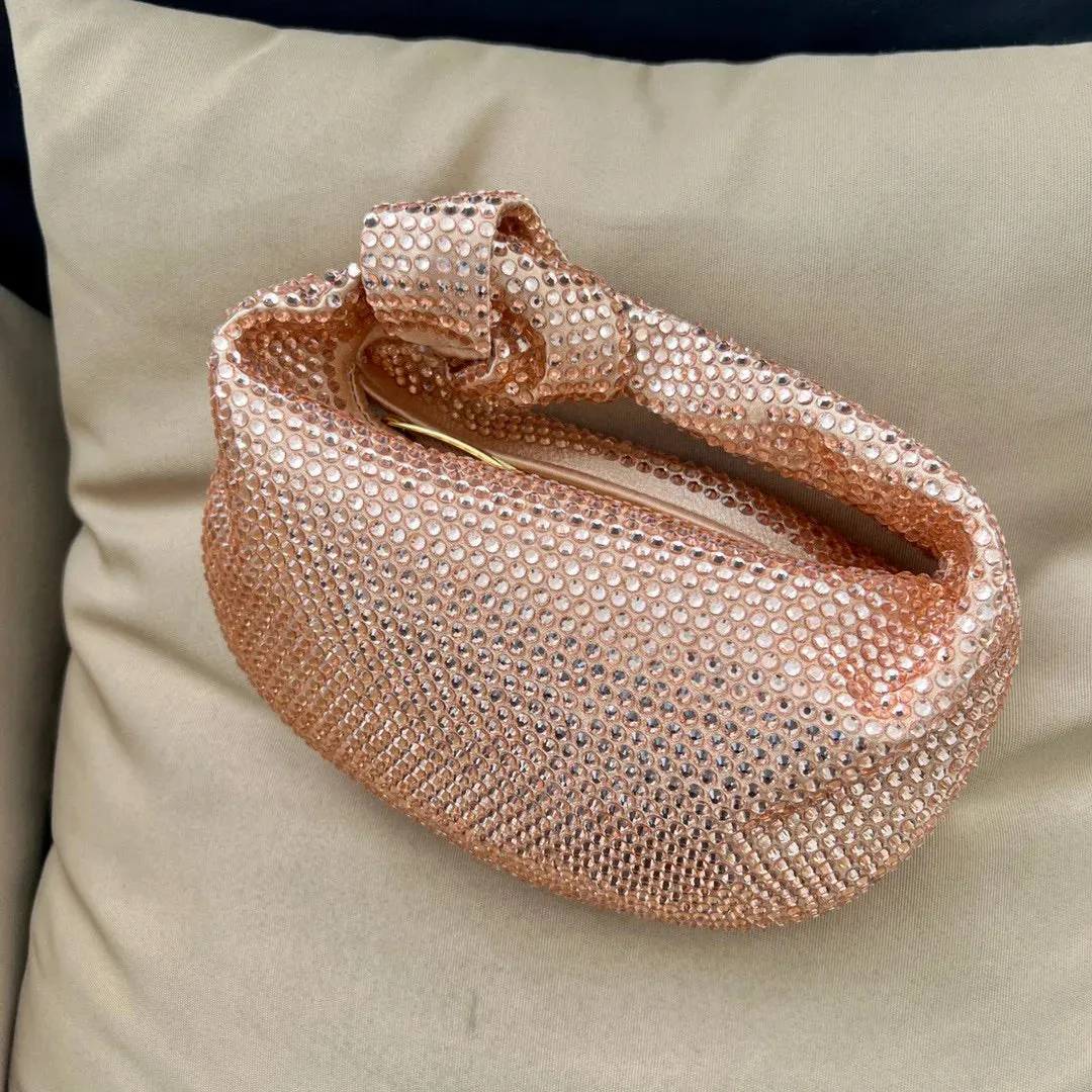 Knotted Crsytal Cloud Bag