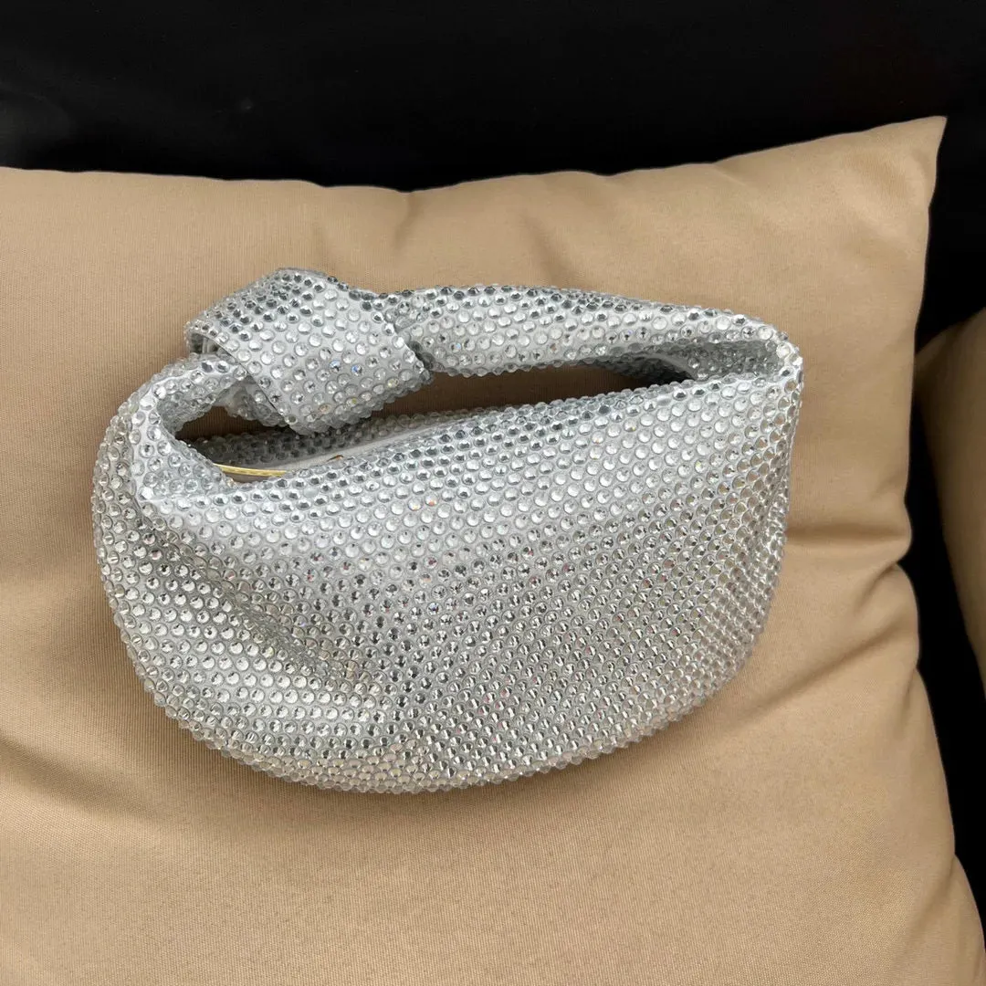 Knotted Crsytal Cloud Bag
