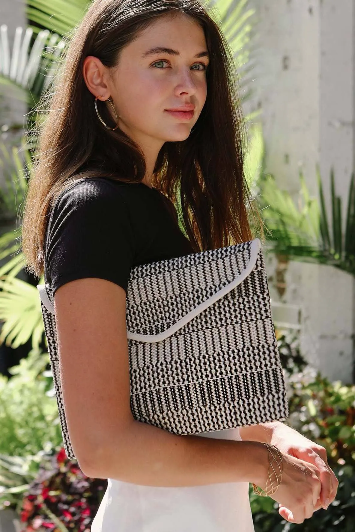 Korissa Dobi Handwoven Jute Clutch Purse