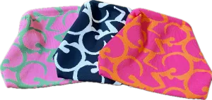 Ladies Vine Print Knit Clutch Bag