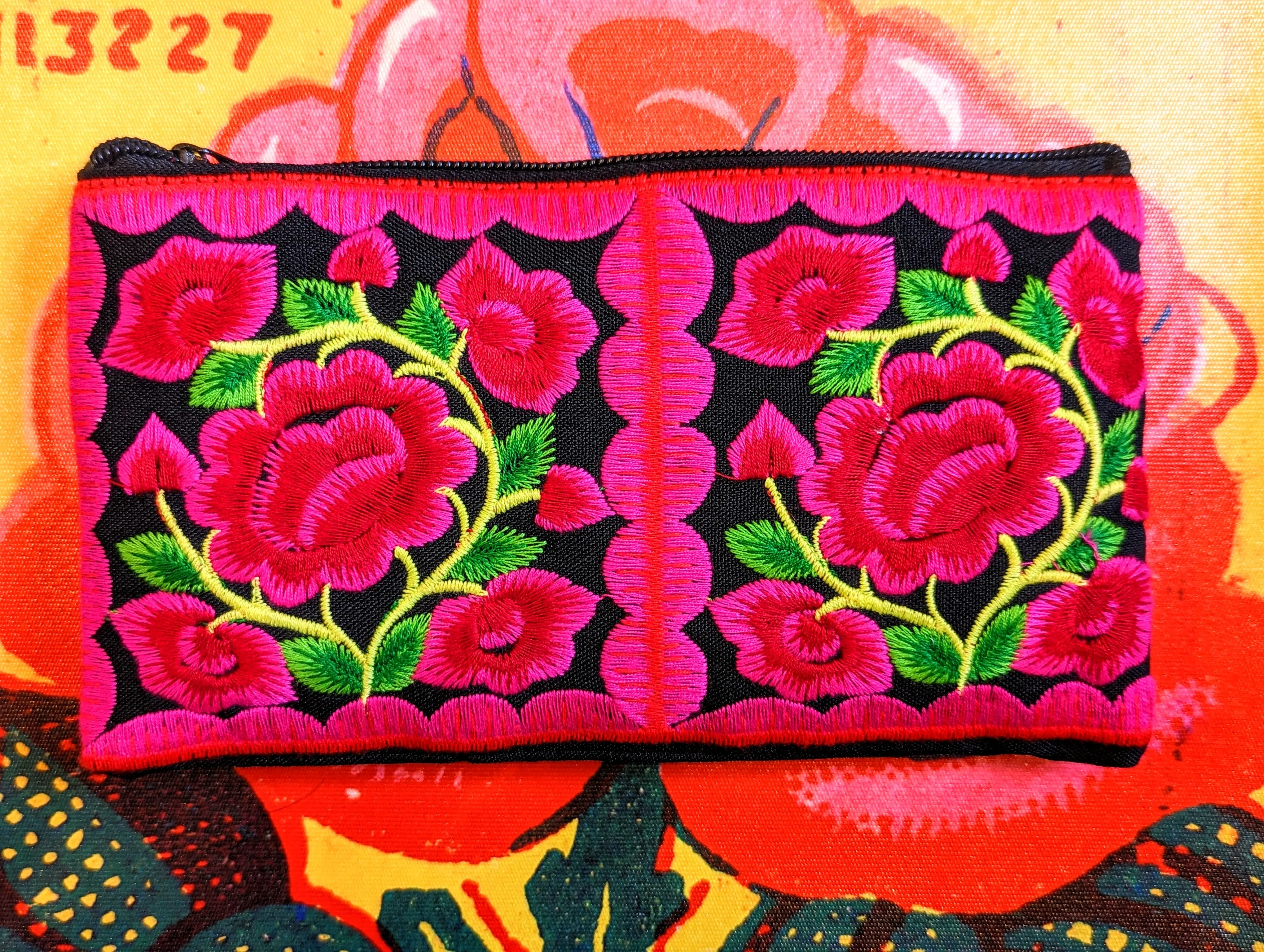 Large Peony tribal purses