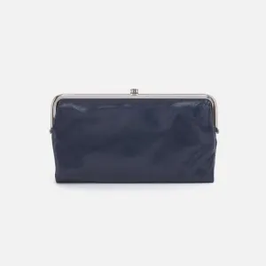 Lauren Clutch Wallet Blue Stone