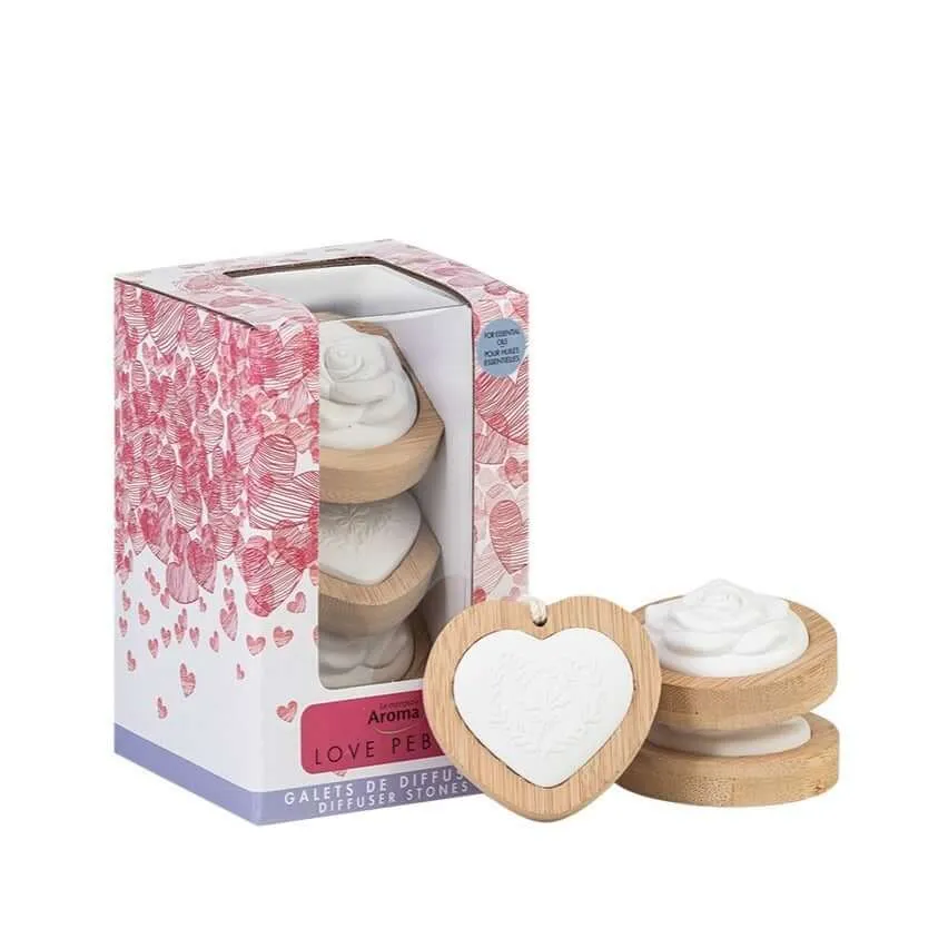 Le Comptoir Aroma - Love Pebble Essential Oil Diffuser Stones 3 PK