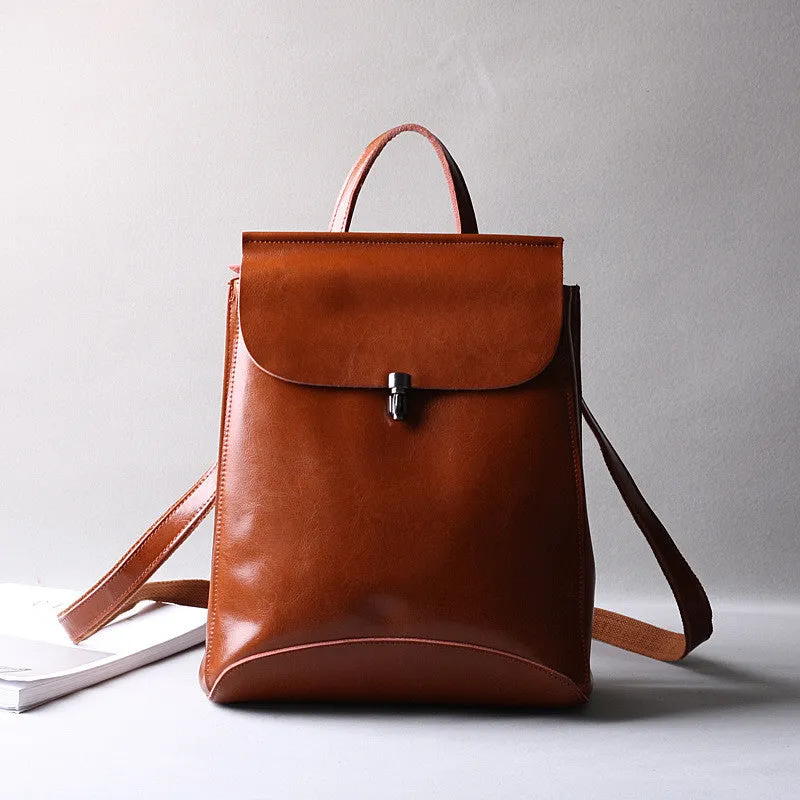 Leather Backpack Purse, Designer Backpacks for Women, Small Backpack Purse