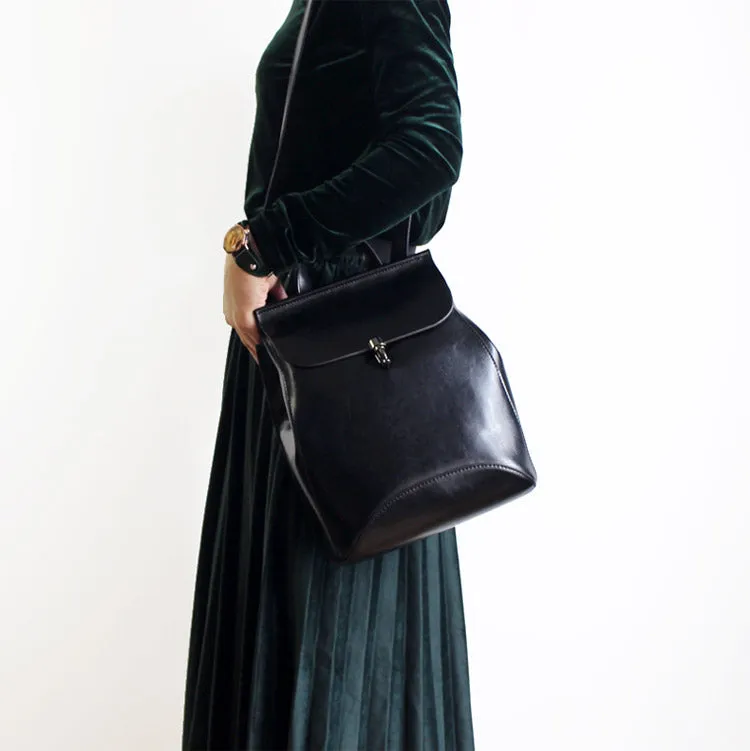 Leather Backpack Purse, Designer Backpacks for Women, Small Backpack Purse