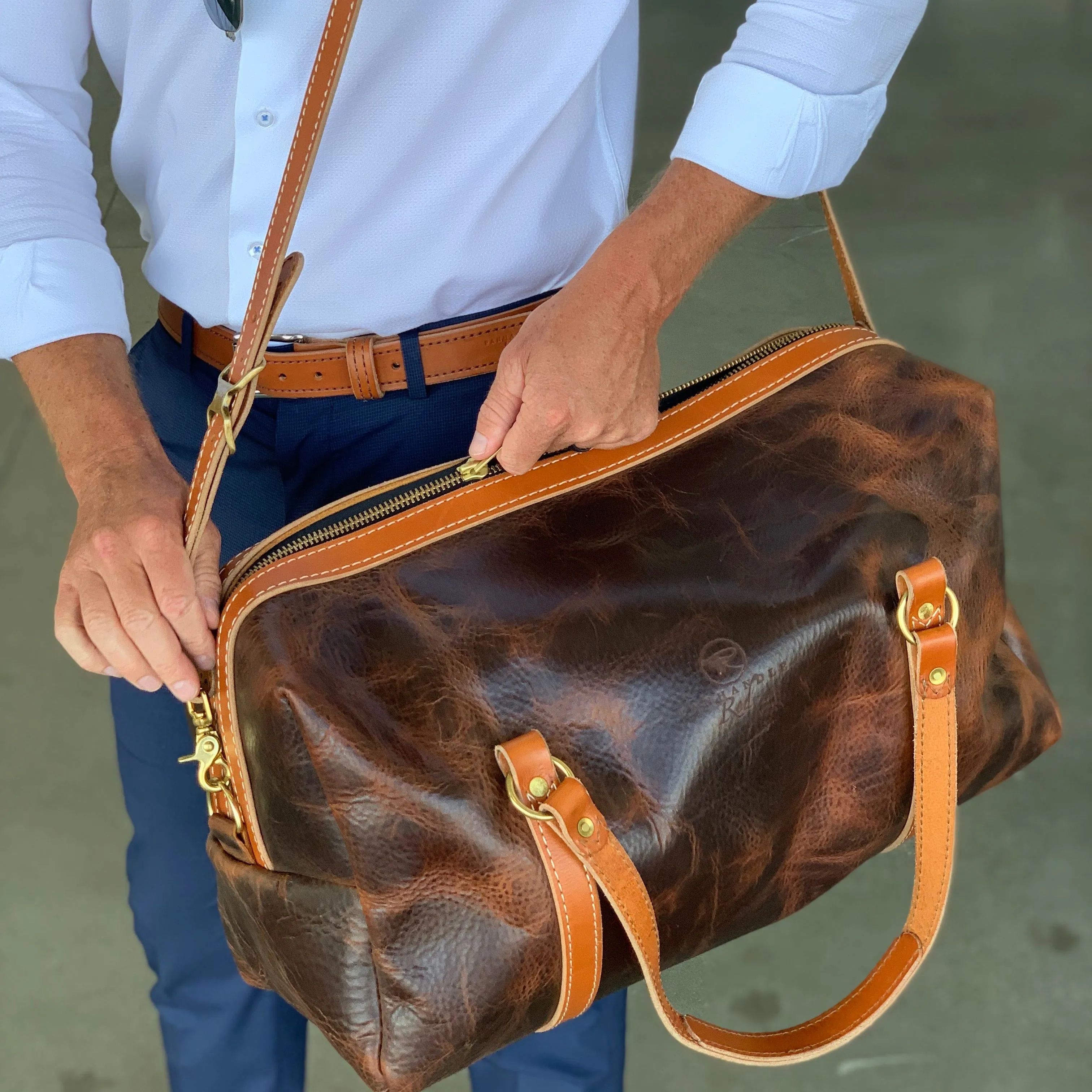 Leather Duffel Bag
