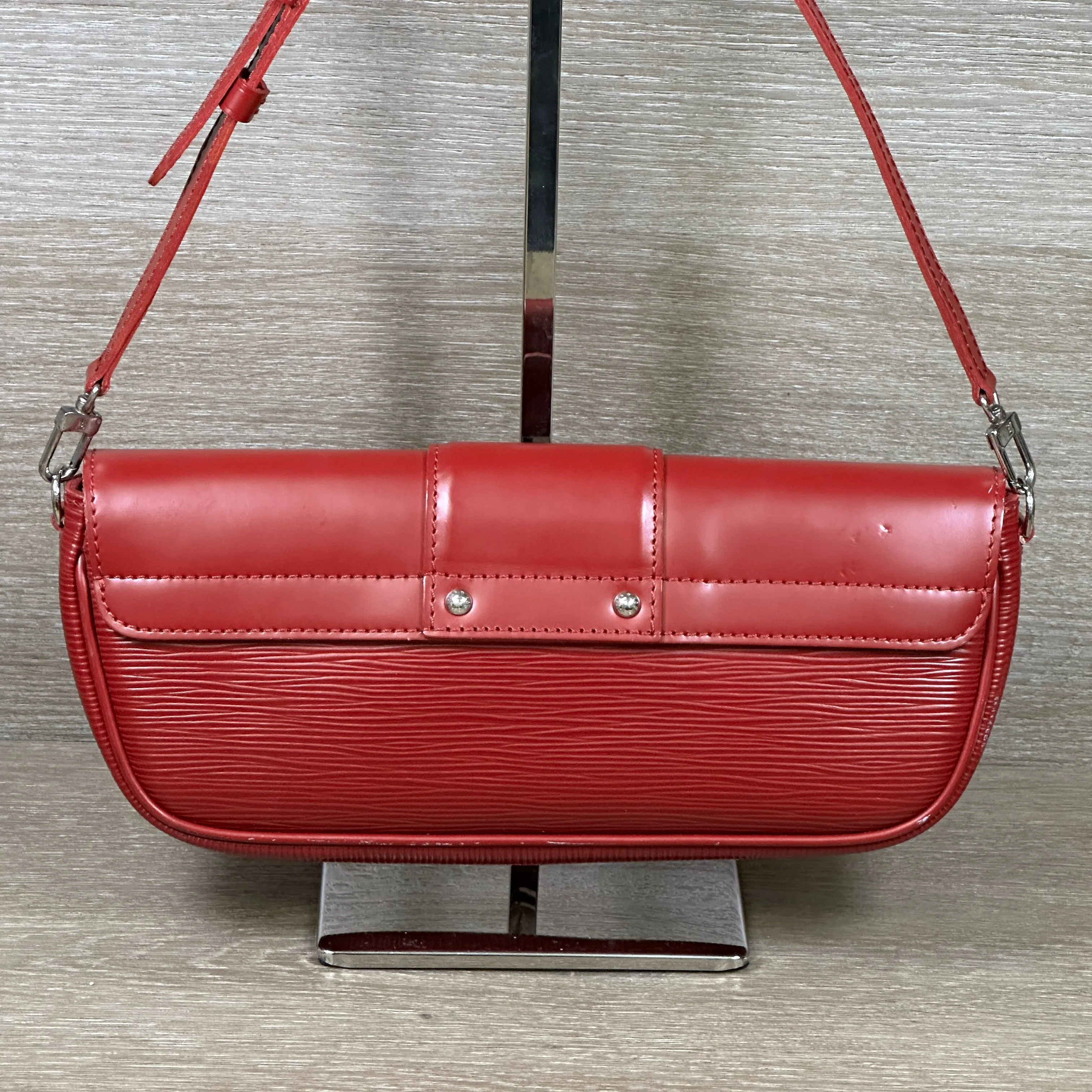 Louis Vuitton Epi Red 2009 Montaigne Shoulder Bag