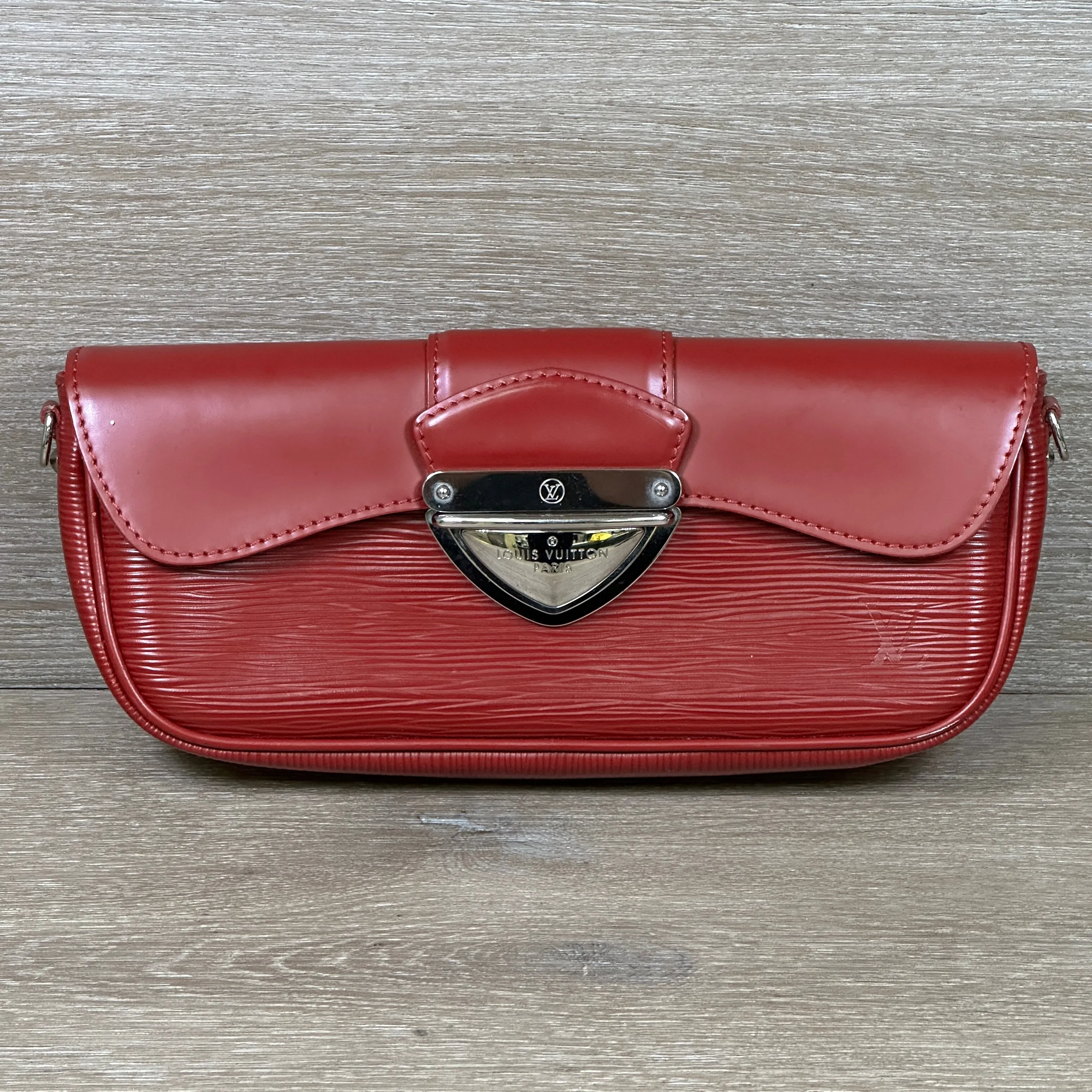 Louis Vuitton Epi Red 2009 Montaigne Shoulder Bag