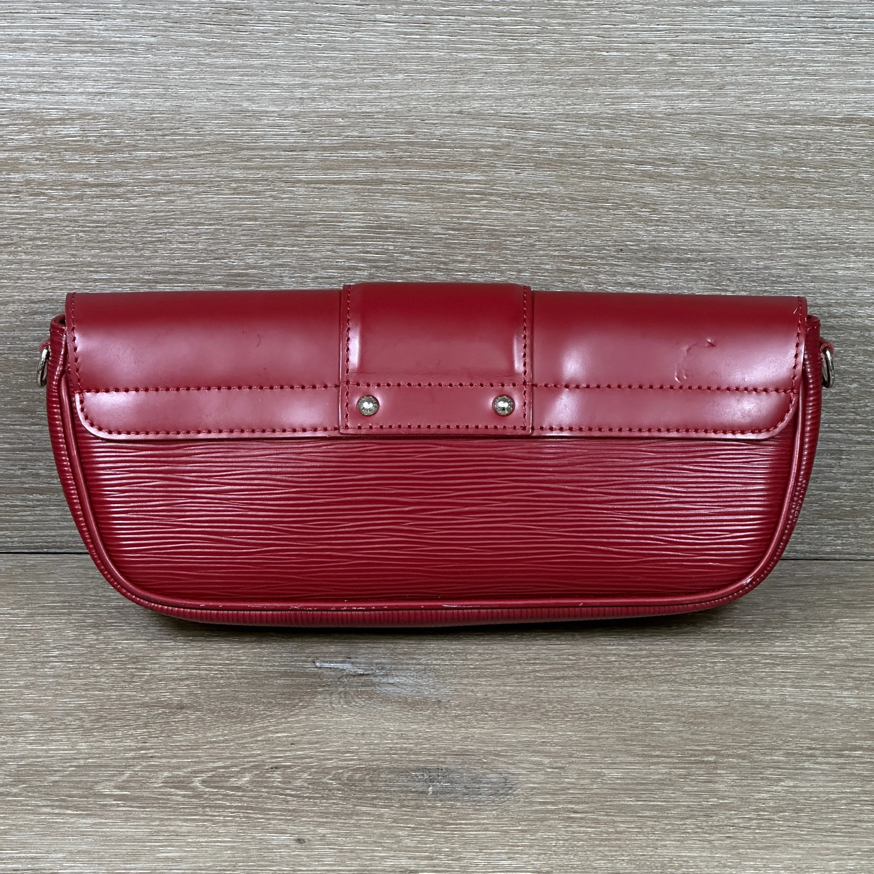 Louis Vuitton Epi Red 2009 Montaigne Shoulder Bag