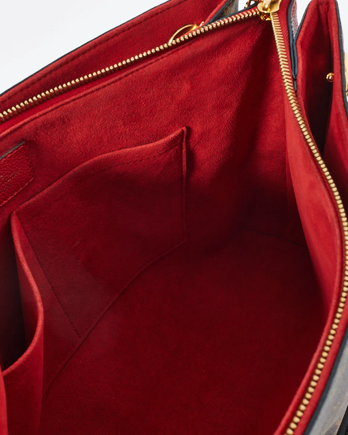 Louis Vuitton Monogram Canvas & Red Leather Suréne MM Bag