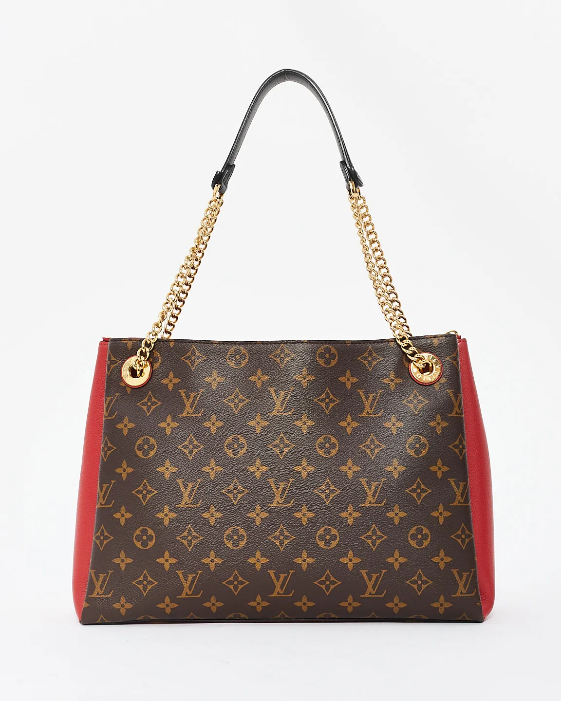 Louis Vuitton Monogram Canvas & Red Leather Suréne MM Bag