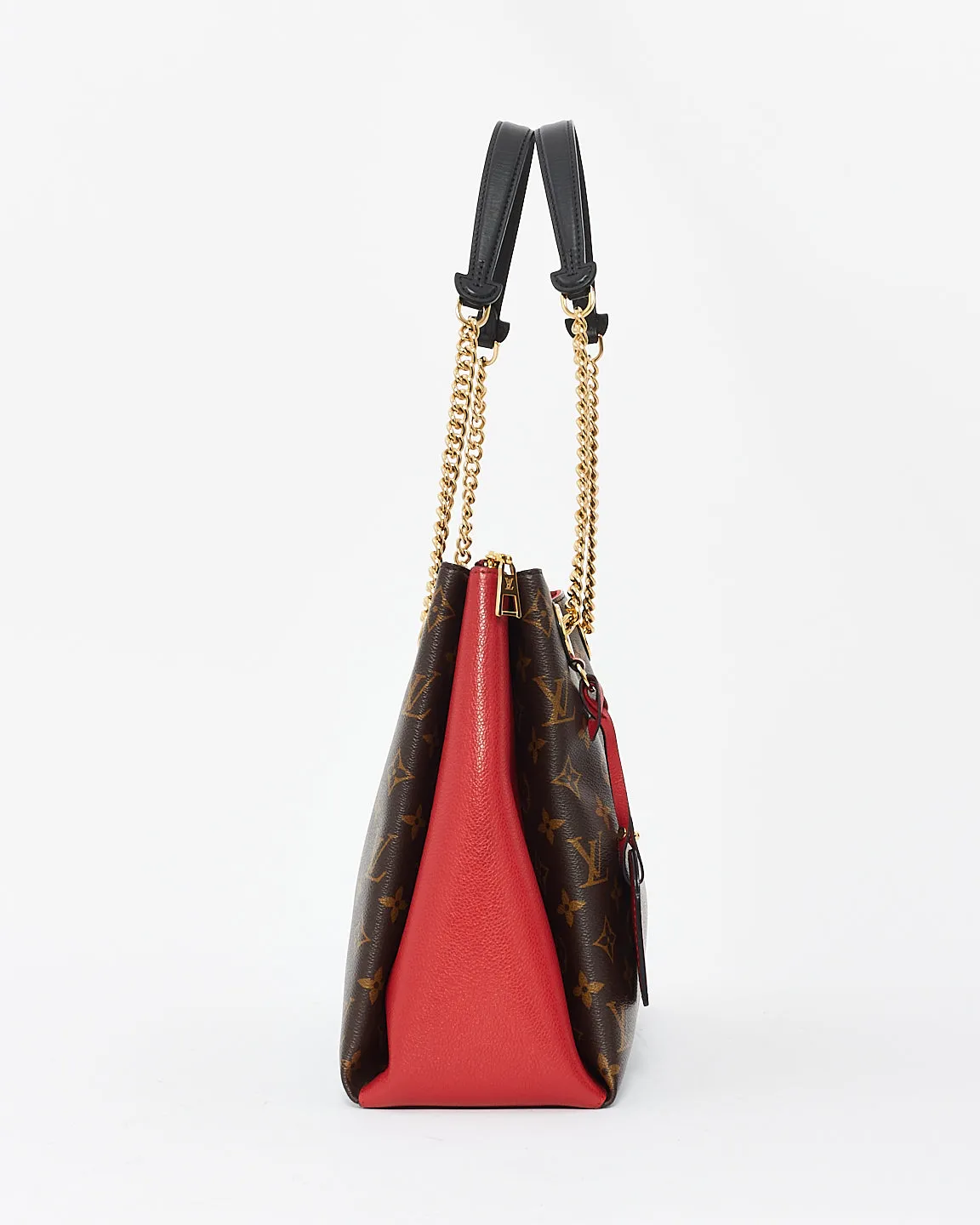 Louis Vuitton Monogram Canvas & Red Leather Suréne MM Bag