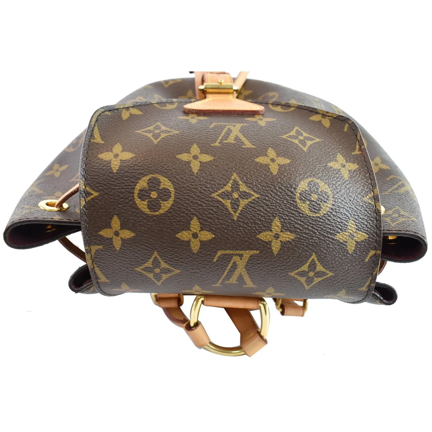 LOUIS VUITTON Montsouris NM Monogram Canvas Backpack Bag Brown