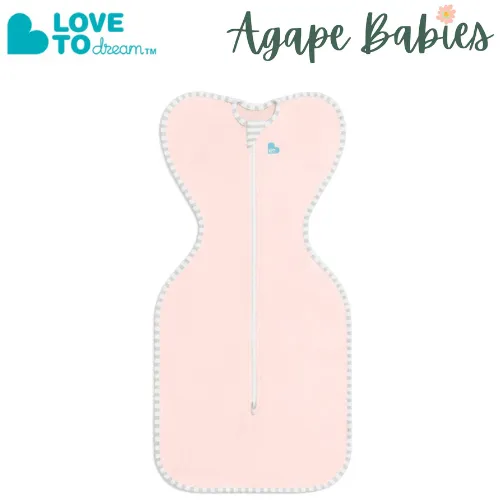 Love To Dream Swaddle UP Lite 0.2 TOG (Stage 1) - Light Pink