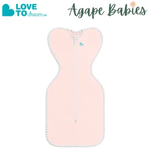 Love To Dream Swaddle UP Lite 0.2 TOG (Stage 1) - Light Pink