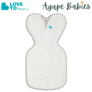 Love To Dream Swaddle UP Organic 1.0 TOG (Stage 1) - Cream