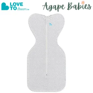 Love To Dream Swaddle UP Original Bamboo 1.0 TOG (Stage 1) - Grey Dot