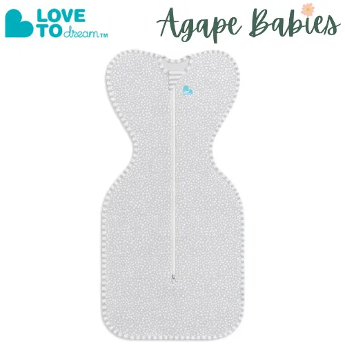 Love To Dream Swaddle UP Original Bamboo 1.0 TOG (Stage 1) - Grey Dot