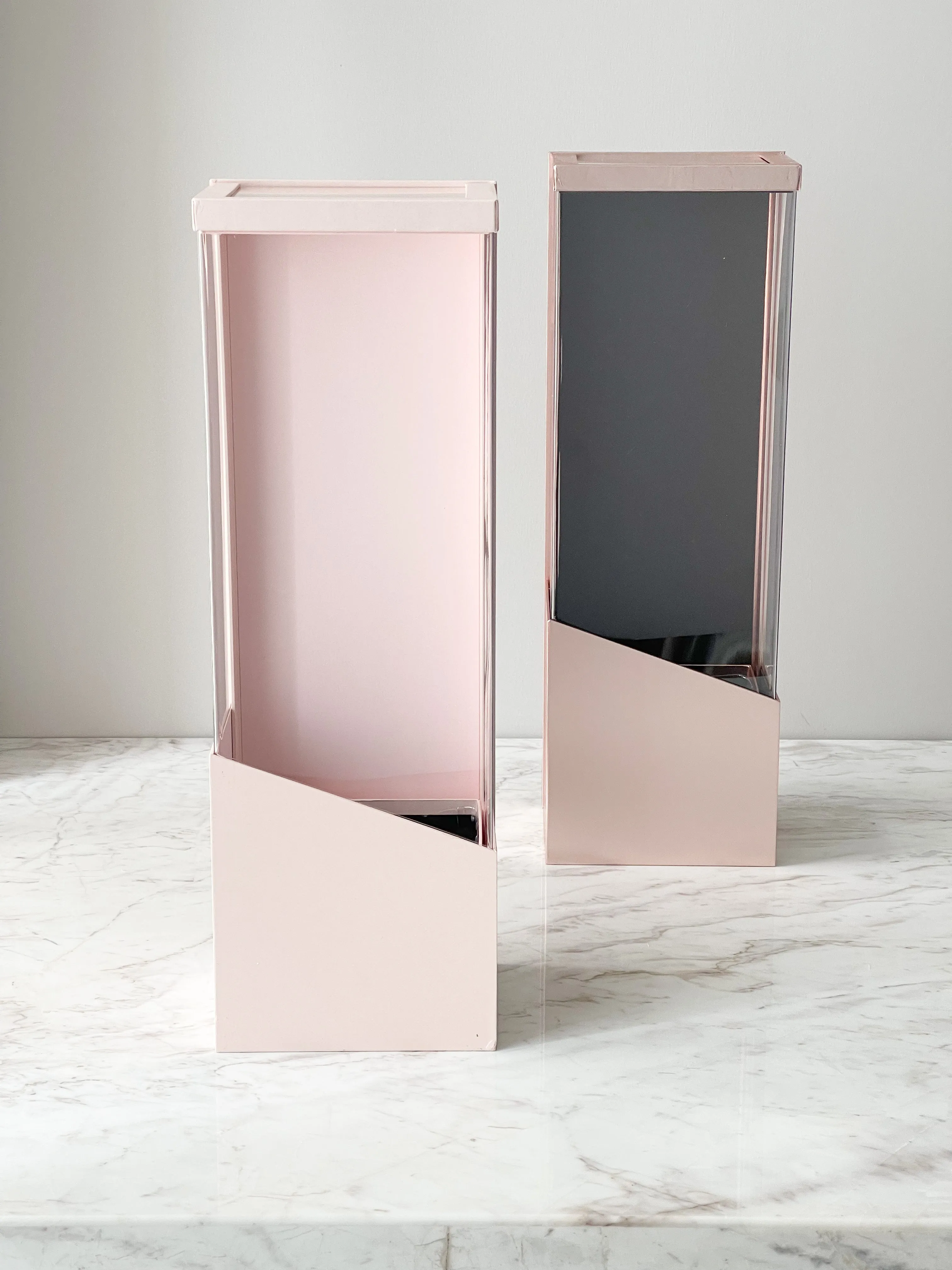 Luxury Acrylic Flower Box with Rectangle Base