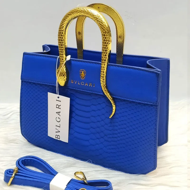 Luxury Croc Pattern Gold Snake Handle Leather Purse #22