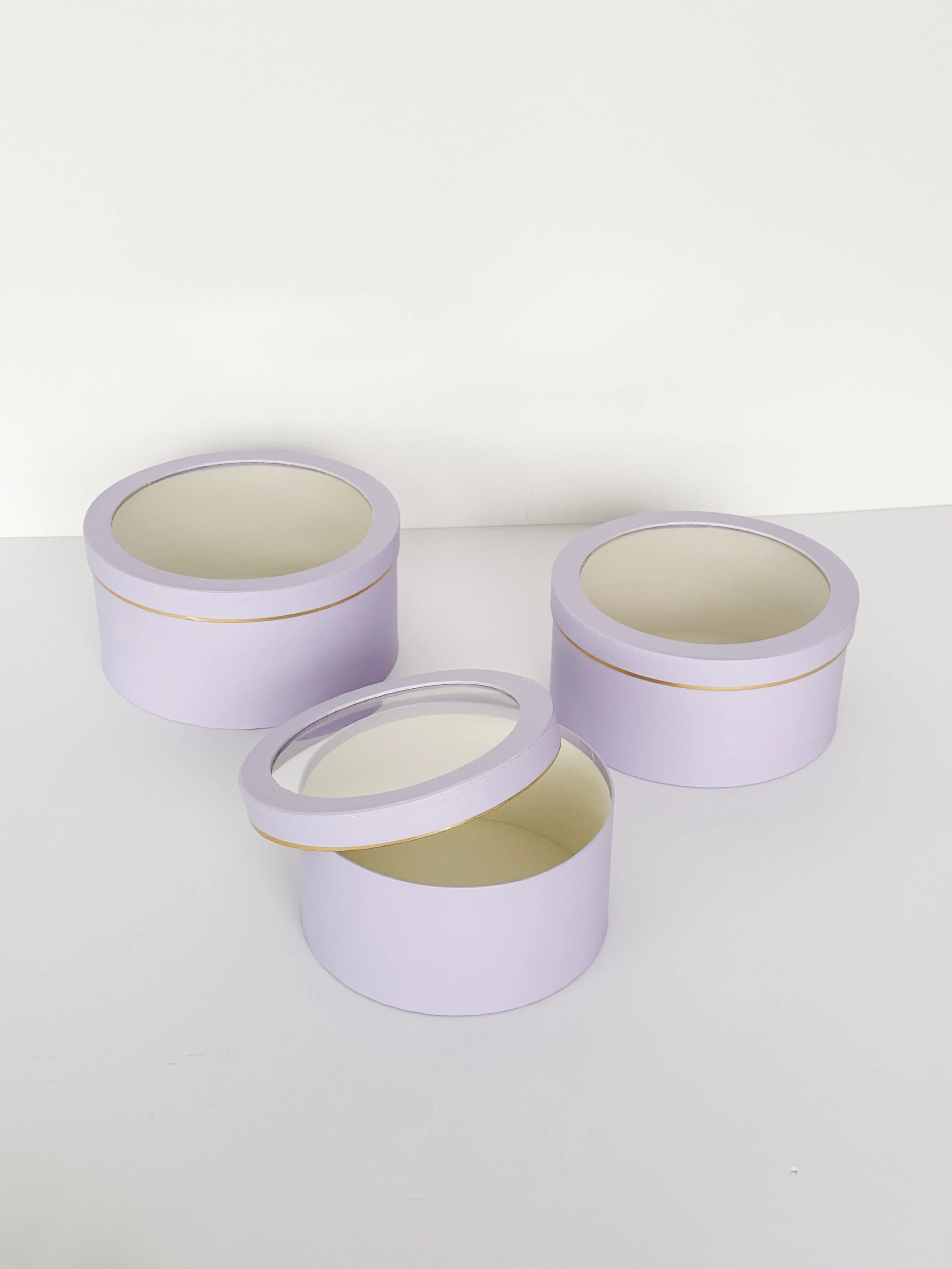 Luxury French Style Planter Gift Box with clear cover