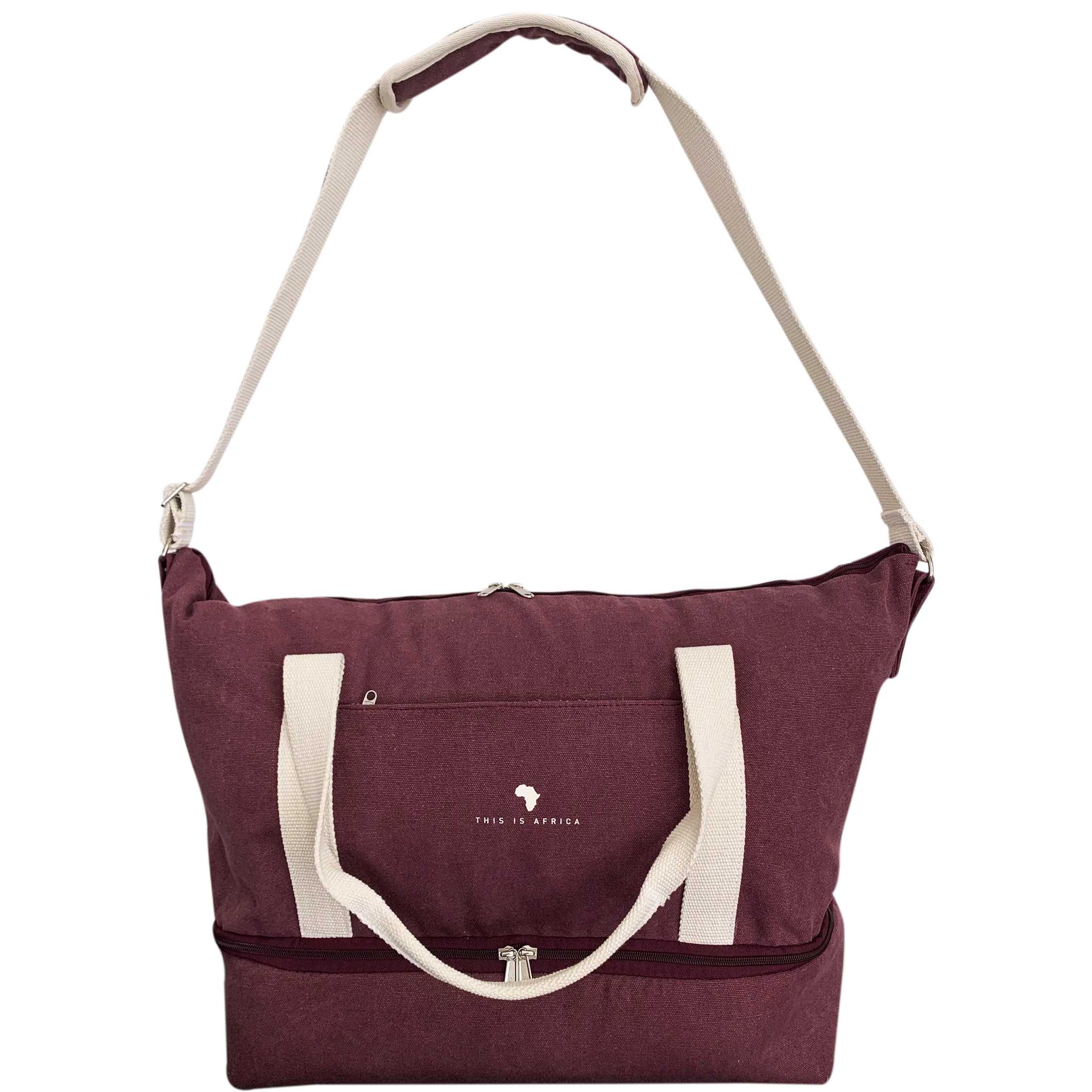 Maroon Weekender Bag