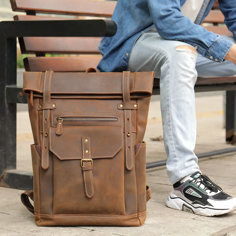 Men's Leather Rucksack | Ellora