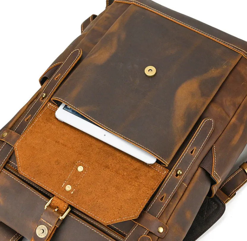 Men's Leather Rucksack | Ellora