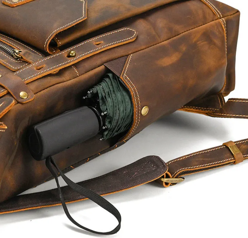 Men's Leather Rucksack | Ellora