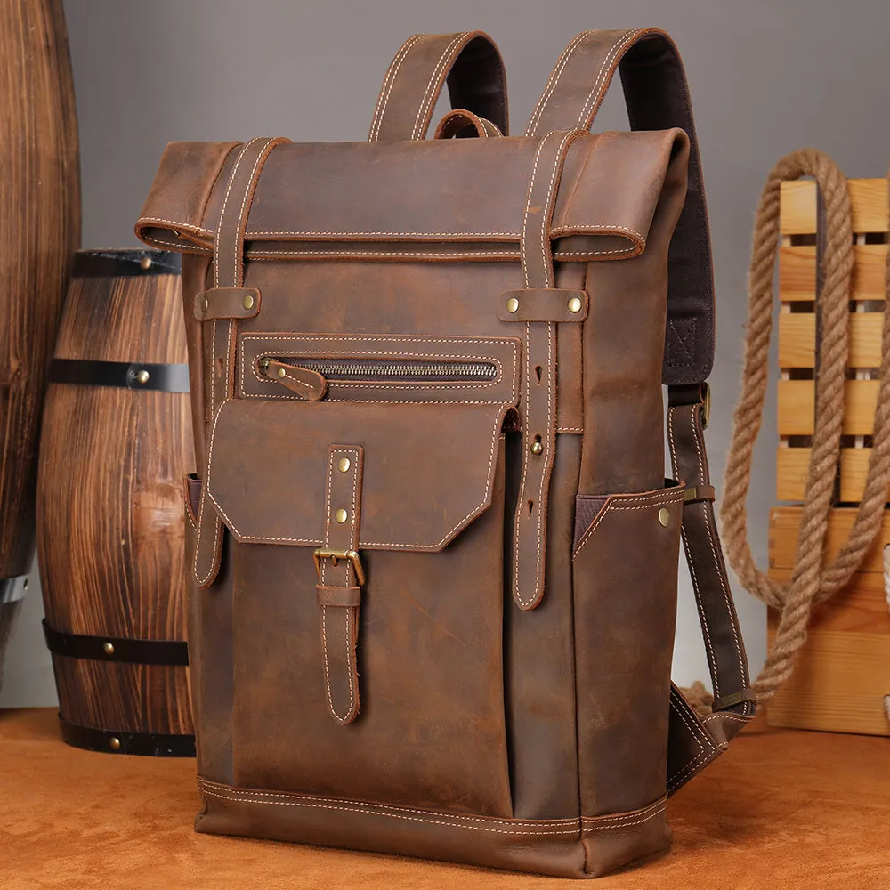 Men's Leather Rucksack | Ellora